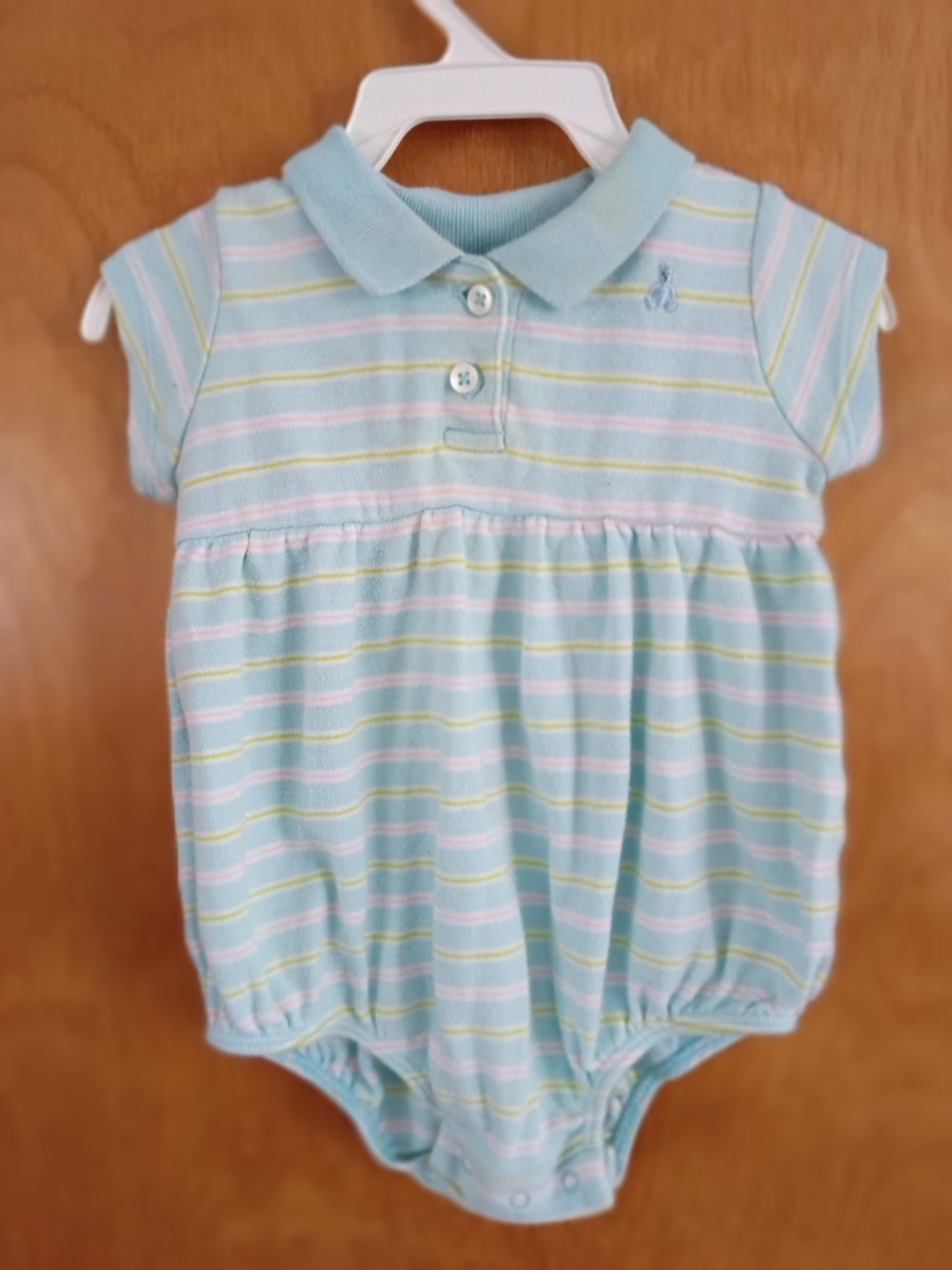 GAP Pastel Blue Striped Polo One-Piece